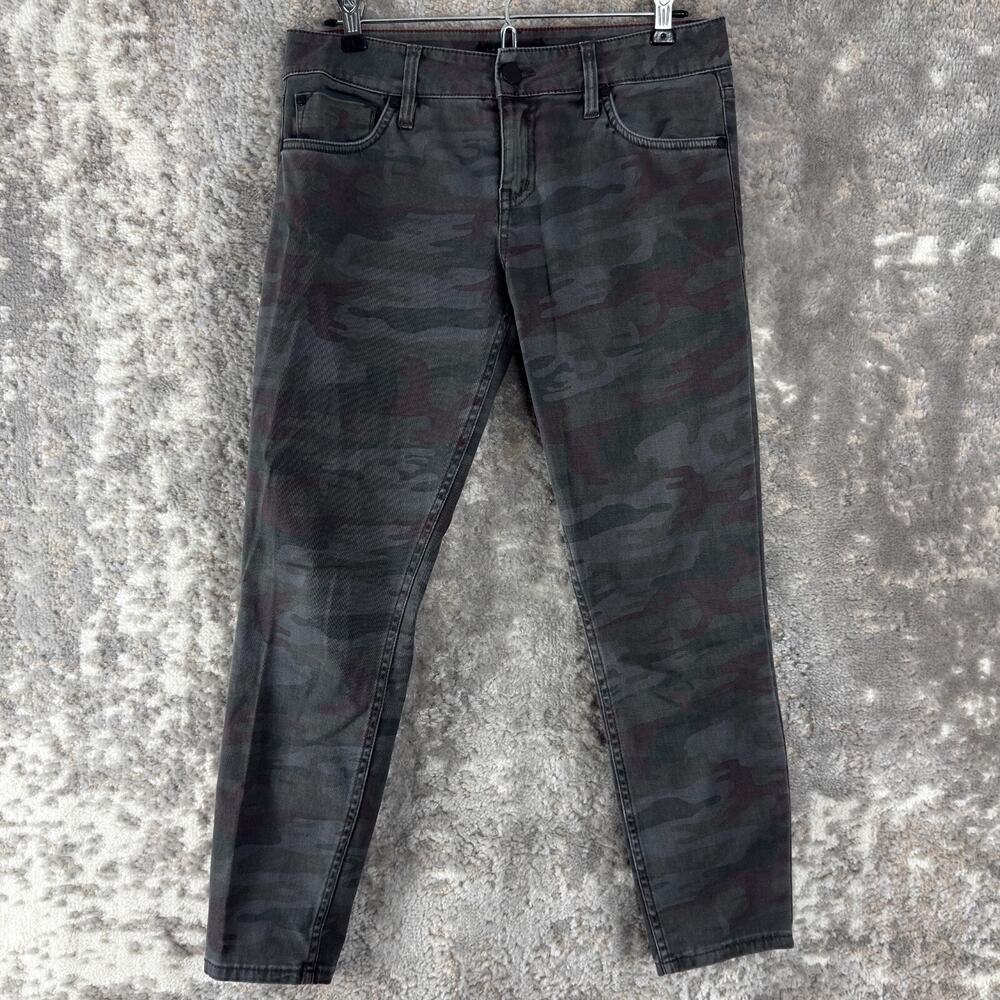 Sanctuary Size 26 Camo Print Stretch Denim Skinny Jeans Button Zip Pocket